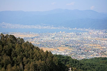 杖突峠の風景