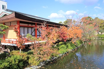 神泉苑の紅葉風景