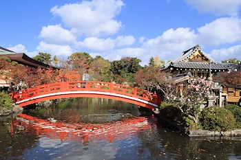 神泉苑の紅葉風景