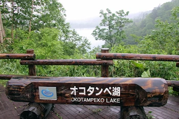 オコタンペ湖展望台の風景