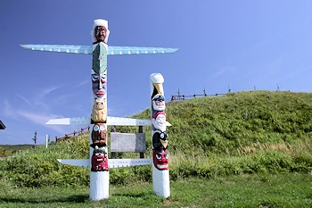 マクドナルド上陸記念碑の風景