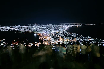 函館の美しい夜景の風景
