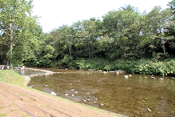 ウソタンナイ川の風景