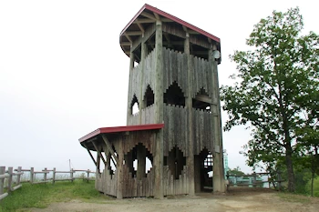 新嵐山スカイパーク展望台の風景