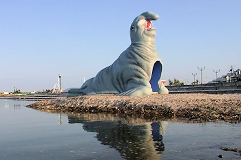 ホワイトビーチの風景