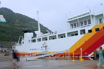奥尻港フェリーターミナルの風景