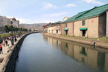 小樽運河の風景
