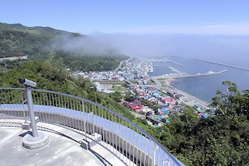羅臼国後展望塔の風景