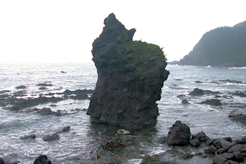 タヌキ岩の風景