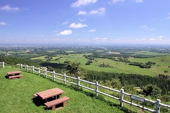 円山展望台の風景