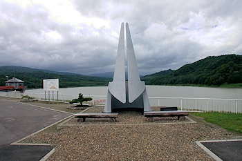 暑寒ダムの風景