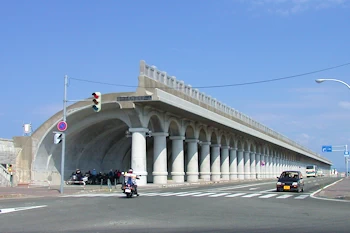 北防波堤ドームの風景