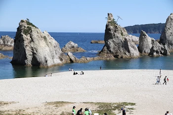 岩木山を遠望の風景