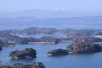 松島の多島美が壮観の風景