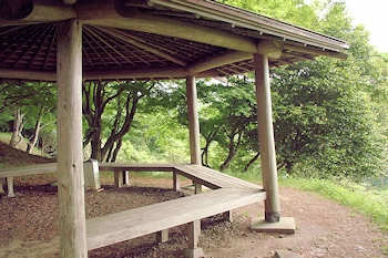 扇谷の展望台に到着の風景