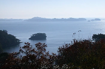 松島を遠望の風景