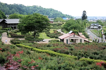 東沢バラ公園の風景