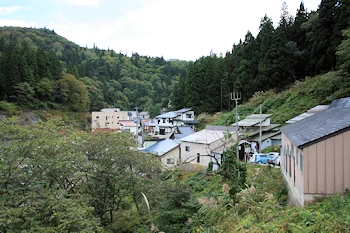 銀山温泉の風景