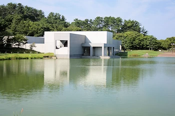 土門拳記念館の風景