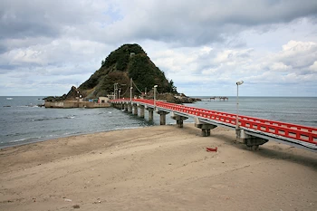由良海岸の風景