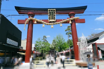 笠間神社の風景