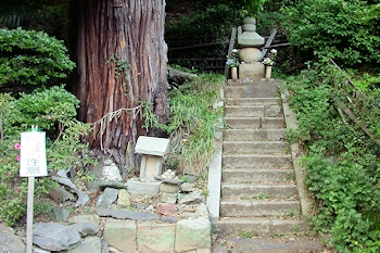 小野小町の墓の風景