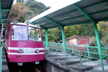大山ケーブルカーの風景