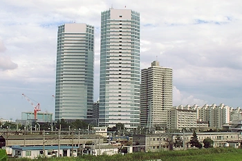 鹿島田ツインビルの風景