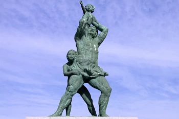 海への祈り像の風景