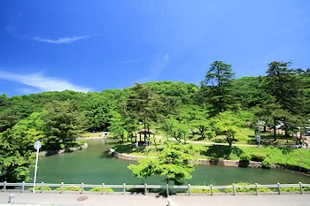 悠久山公園の風景
