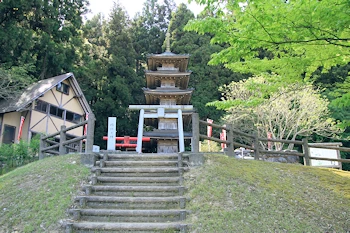 酒呑童子神社の風景