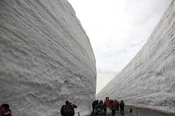 雪の大谷の画像