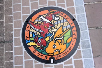 ポケモンマンホールの画像