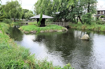 安曇野わさび田湧水群の風景