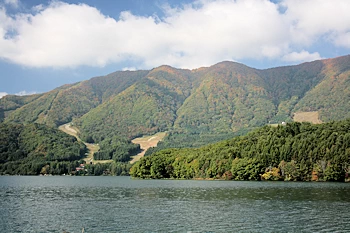 青木湖の風景