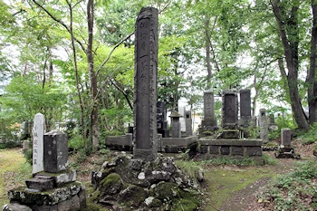 小林一茶墓所の風景