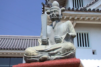 木下藤吉郎秀吉の像の風景