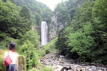 平湯大滝の風景