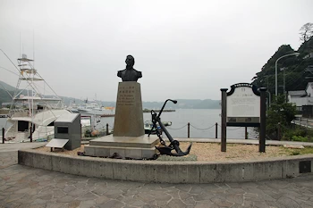 ペリー上陸の碑の風景