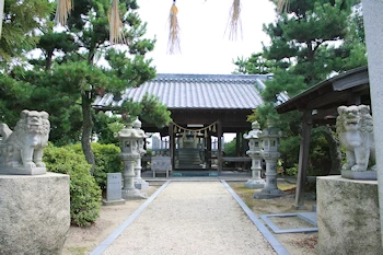 木曽岬神社の風景