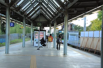 ホームの様子の風景