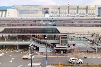 京都駅の風景
