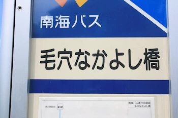 毛穴なかよし橋バス停の画像