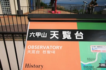 六甲山展覧台の風景