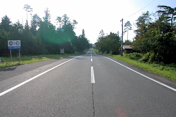大山道路の風景