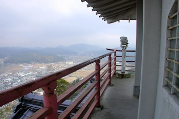 古城山展望台の風景