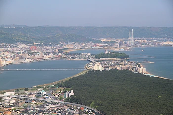 唐津城が見えるの風景