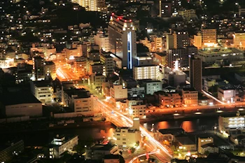 長崎市街中心部の風景