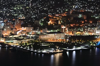 長崎市街中心部の風景