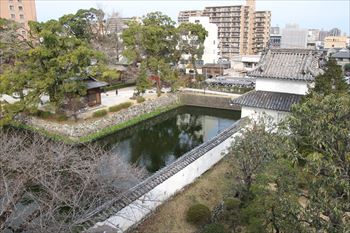 大分府内城の風景